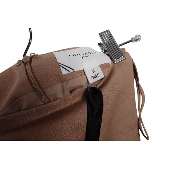 New Tuckernuck Pomander Place Women's S Brown Wrap Skirt with Side Tie 1867-22 - Picture 10 of 10